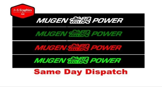 Honda Mugen Power Sunstrips S660 NSX CRX HRV CRZ Civic Decal Graphics
