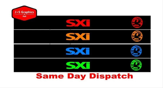VAUXHALL SXI CORSA ASTRA SUNSTRIPS GRAPHICS CAR WINDSCREEN DECAL STICKERS
