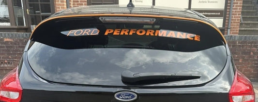 Ford performance  Car Windscreen Sticker  Low Window Decal