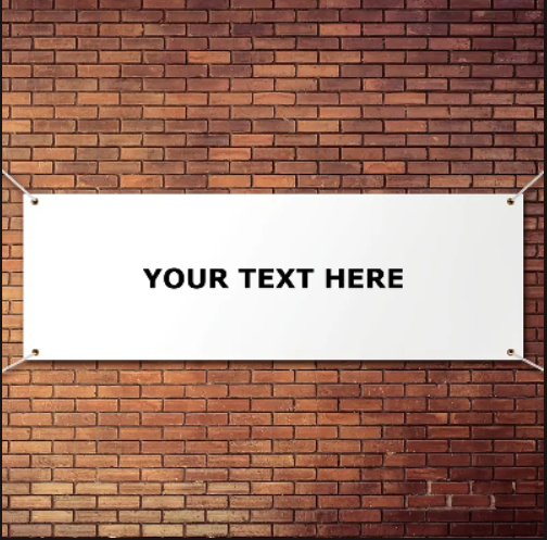 Custom banner with your text on it