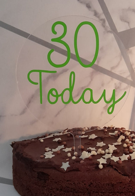 Personalised Acrylic Cake Topper - birthday