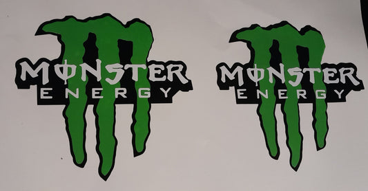 1 Monster Energy Decal Motorcycle Van Car Vinyl Stickers All colours available