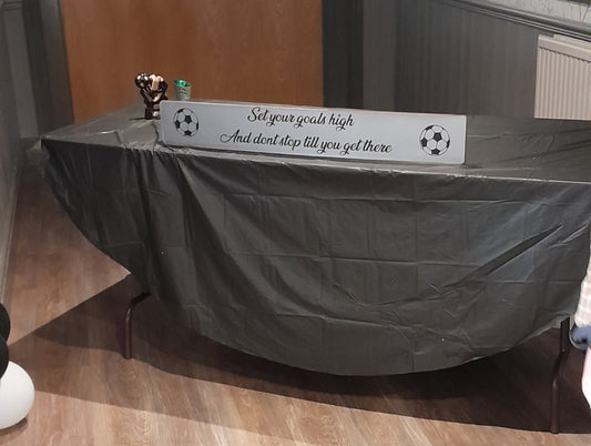 personalised FOOTBALL SIGN WALL PLAQUE for events and occasions