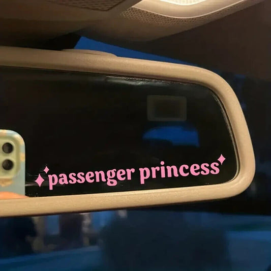 Car Mirror Stickers Passenger Princess Vinyl Decal Safe Drive Kind Rear