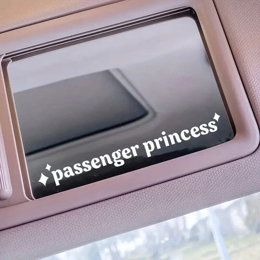 Car Mirror Stickers Passenger Princess Vinyl Decal Safe Drive Kind Rear