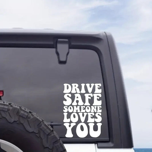 Drive Safely - Fun Novelty Car/Caravan Bumper Decal/Sticker