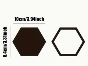 Car Camouflage kit solid and outline hexagon honeycomb side stickers decals 20pc