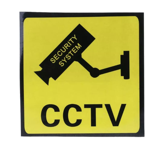 Warning cctv  sign