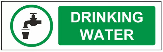 drinking water sign