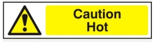 Warning caution hot sign