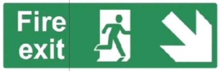 Emergency Escape Fire exit sign