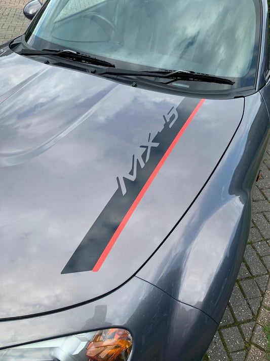 Mazda bonnet stripes decals MX5