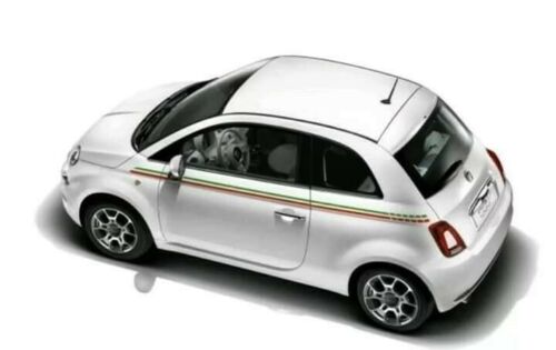 Fiat 500 side racing stripes 005 Italian flag decals vinyl graphics stickers